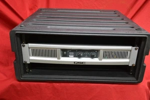 QSC GX5 Power Amplifier 700W * XLR Speacon & 2-50" 12ga CABLES & FLIGHT CASE - Picture 1 of 13