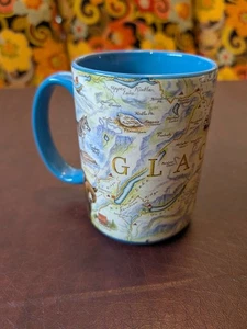 Neu mit Etikett Glacier National Park Tasse - blaue Karte Tiere Ziege - Bild 1 von 8