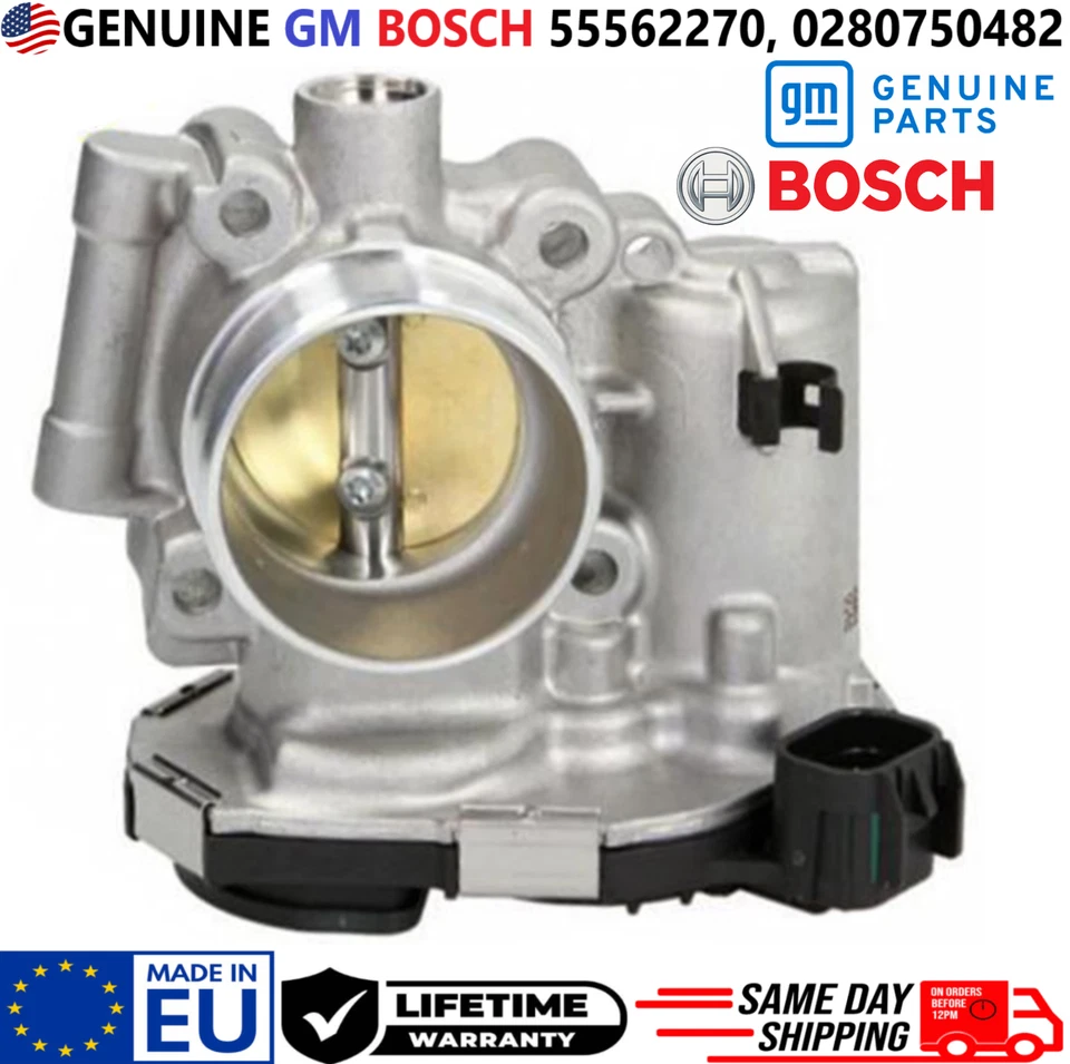 Corpo do acelerador BOSCH GENUÍNO para Cadillac ELR Chevrolet Volt 2011-2016, 55562270 - Imagem 1 de 4