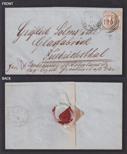 GERMANY THURN UND TAXIS, Mi #34, Cover to Friedrichsthal - Picture 1 of 3