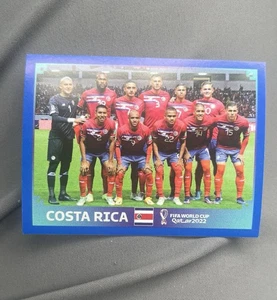 2022 Panini Fifa World Cup Qatar Sticker Costa Rica Blue Sp Crc-1 - Picture 1 of 2