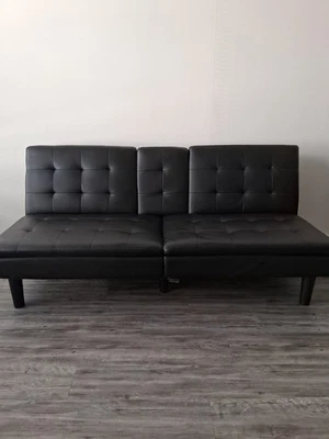 Futon Sofa Bed With Cup Holders, USB Ports, Reg. USB And Type C Ports. - Image 1 of 4