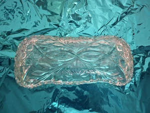 Vintage EAPG Brotteller rechteckig Sägezahnrand Gänseblümchen - Bild 1 von 5