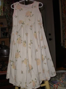 Girls' Storybook Heirlooms Rose Printed Linen Blend Dress Size 4 - Picture 1 of 5