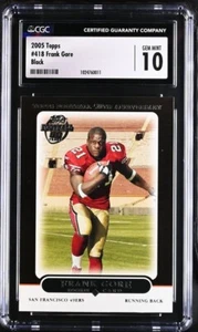 2005 Topps Frank Gore #418 CGC10 Black Border Card Top Pop R/C - Picture 1 of 2