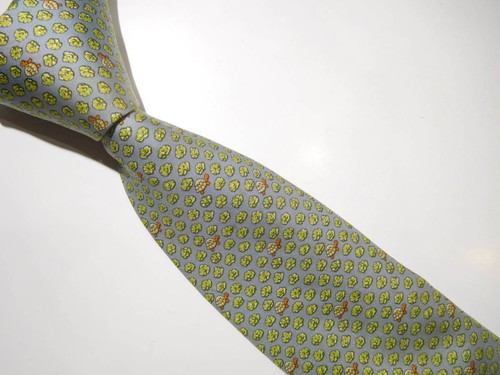 HERMÈS Cravatta uomo HERMES Francia vera seta cravatta abito classico lusso multicolore W721