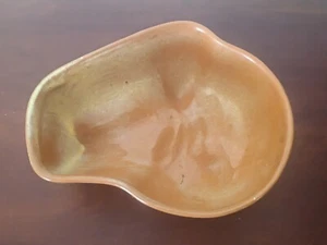 FRANKOMA Pottery 4N Lazy Bones Bowl Plainsman Gold 7” - Picture 1 of 5