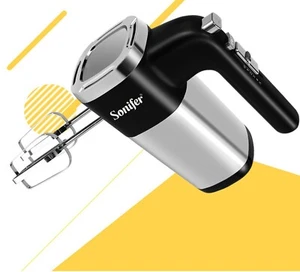 Mezcladora de mano eléctrica de alimentos con 4 ganchos mezcla de pasteles pan masa cocina cocina cocina - Imagen 1 de 14