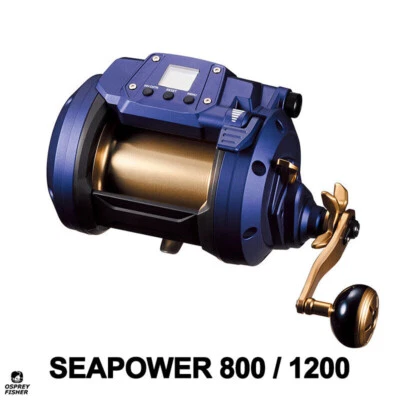 Carrete de pesca eléctrico Daiwa Seapower 800/1200 2023 bote mar carrete de agua salada Foto 1 de 3