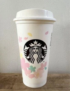 Sakura Reusable Cup Starbucks Japan 2020 473ml (Grande Size) Brand New Rare - Picture 1 of 7