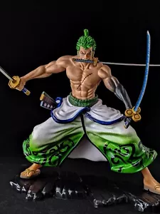 One Piece Roronoa Zoro Wano Kuni Kimono Anime Action Figure 20cm - Picture 1 of 7