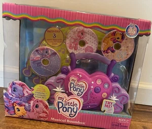 RARE - My Little Pony MLP G3Musical Boombox Radio CDPlayer Vintage 2007 New Open - Picture 1 of 15