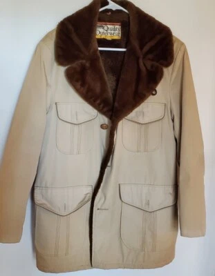 Chaqueta de Colección Montgomery Ward 9302 Talla 40 M Abrigo Utilitario Forrado de Piel Caqui Para Hombre  Foto 1 de 4