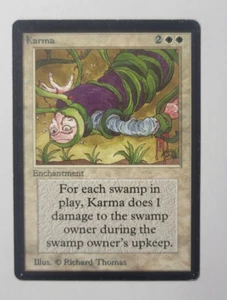 Beta Karma Uncommon LP Magic the Gathering Card - Picture 1 of 4