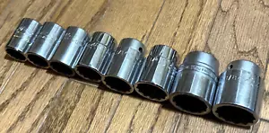 πΊπΈ JUMBO 3/4" DR MAC Snap On 15/16" - 1-3/8" Socket Set Lot 12 PT SAE Shallow - Picture 1 of 6