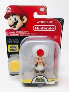 World Of Nintendo Red Toad Super Mario 3.25Inch Figure Jakks 2016 Series 2 - Picture 1 of 7