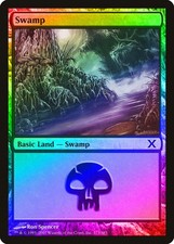 Swamp (Version 373) FOIL 10th Edition PLD Basic Land MAGIC MTG CARD ABUGames