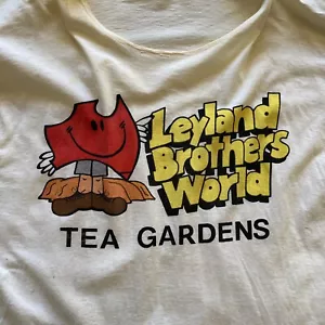 Vintage 90s Leyland Brothers World Tea Gardens T-shirt Theme Park Australia Rare - Picture 1 of 8