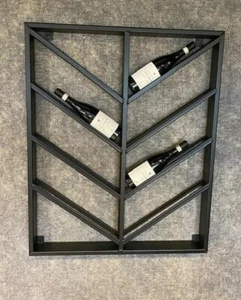 Wine Rack Metal, Steel Wine Rack, Industrial Wine Rack, 8 Bottles - Picture 1 of 1