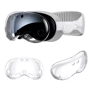 Pro Silicone Case Clear TPU Dropproof Scratchproof Rugged Cover For Apple Vision - Picture 1 of 10