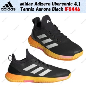 adidas Adizero Ubersonic 4.1 Tennis Aurora Black IF0446 taglia uomo - Foto 1 di 10