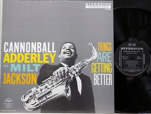 CANNONBALL ADDERLEY, MILT JACKSON "THINGS ARE GETTING BETTER" RIVERSIDE Japan LP - Imagen 1 de 3