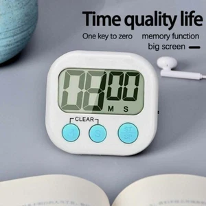 New Upgrade Latest Digital Kitchen Timer Magnetic Cooking LCD Timing Clear Loud - Picture 1 of 11