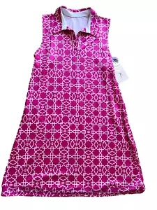 NEU MIT ETIKETT NEU Gottex Polyestermischung Golf Tenniskleid ärmellos L GROSSE Reißverschlusstaschen - Bild 1 von 9