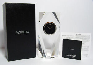Movado Museum Dial TCL000130M Diamond-cut Crystal Tower Clock. New, Unused.