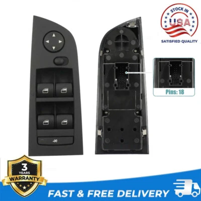 Interruptor de ventana eléctrica del lado del conductor para BMW 335I 328I 2007-2010 3,0 L L L6 turboalimentado Foto 1 de 4