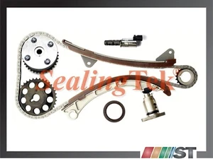 Fit 00-08 Toyota 1.8L 1ZZFE Engine Timing Chain Kit + VVT Gear Sprocket Solenoid - Picture 1 of 1