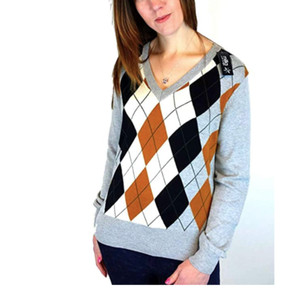 ladies argyle jumper