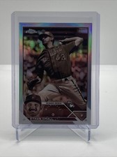 Ethan Small 2023 Topps Chrome Sepia Refractor Rookie Card. Card 46 Brewers