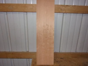 1 PC CHERRY WOOD KILN DRIED BOARD LUMBER 28 1/2"X 7 1/2"X 1" LOT F43 FLAT CLEAR - Picture 1 of 8