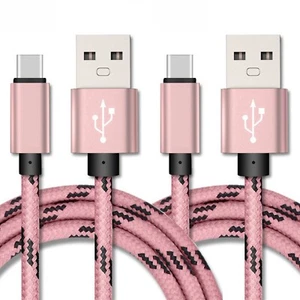 2x USB Type C Cable 3ft, Fast Charger for Samsung Galaxy A10/A20/A51/S10/S20/S21 - Picture 1 of 5