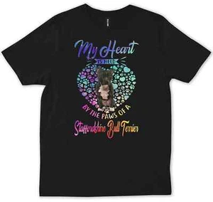 Funny Pit Bull Owner Fur Mom Dad Gift T-shirt - Picture 1 of 6