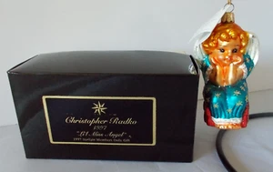 1997 Christopher Radko "Li'l Miss Angel" Starlight members only gift ornament - Picture 1 of 6