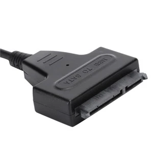2x Convert Cable USB 2.0 7 15Pin Adapter For 2.5in SSd Hard Drive 480Mbp DB - Photo 1/12