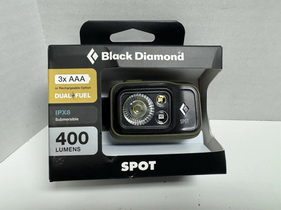 Faro Black Diamond Spot 400 oliva oscuro 400 lúmenes doble combustible UPC 793661519751 Foto 1 de 4