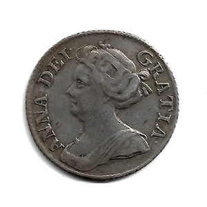 Gran Bretagna - ANNE 6 SIX PENCE 1711 ARGENTO 2,9g - DETTAGLI NITIDI. - Foto 1 di 2