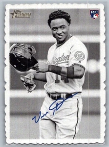 2018 Topps Heritage #25 Victor Robles 1969 Topps Deckle - Imagen 1 de 2