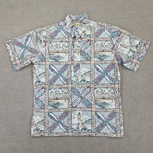 Reyn Spooner Mele Kalikimaka Hemd Weihnachten Hawaii Santa Herren Größe Medium - Bild 1 von 9