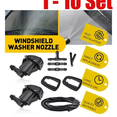 55157319AA Nozzle+Hose Windshield Washer For 2005-16 Jeep Cherokee Grand 1-10Set - Image 1 of 4