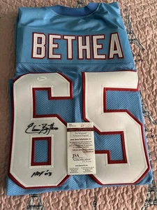 2016 Leaf signiertes Fußballtrikot Elvin Bethea Houston Oilers JSA Authentic - Bild 1 von 6