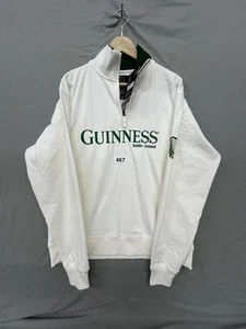 Traditional Craft Cream Guinness Zip Sweatshirt Irish Everyday Clothes for Men L - Picture 1 of 10