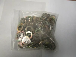 Yellow Zinc Grade 8 Steel Lock Washers Medium Split Ring 5/16 50 count - Picture 1 of 2