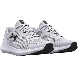 Under Armour Men's UA Surge 3 Running Shoes 3024883-100 - White/Black - New