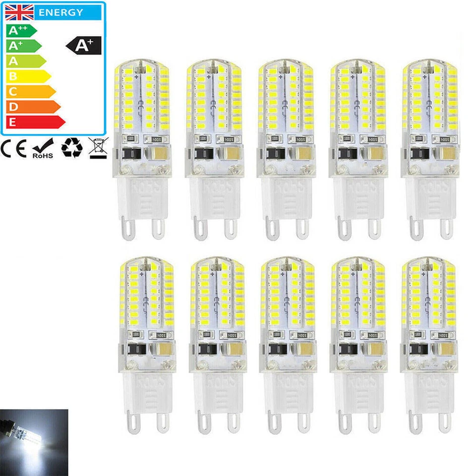 10x G9 led bulb cool white 5w light bulbs capsule lamps smd AC 220V Cold 6000K - Image 1 of 4