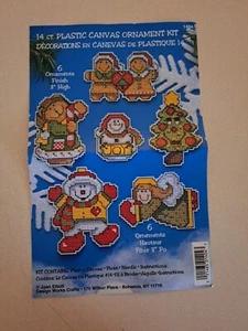 Design Works 14 Ct Plastic Canvas 6 Ornament Kit Opened Package - Picture 1 of 2