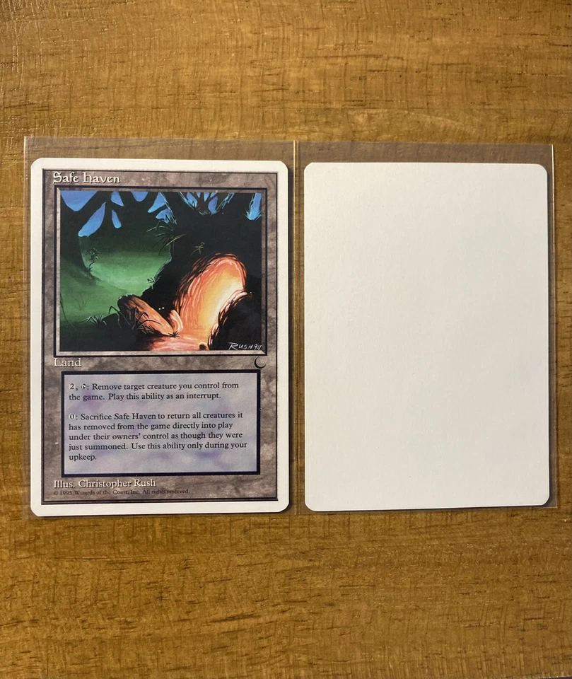 MTG ✨SAFE HAVEN ARTIST PROOF ✨Chronicles MINT 1995 RARE C. Rush MTG Artwork - Image 1 of 3